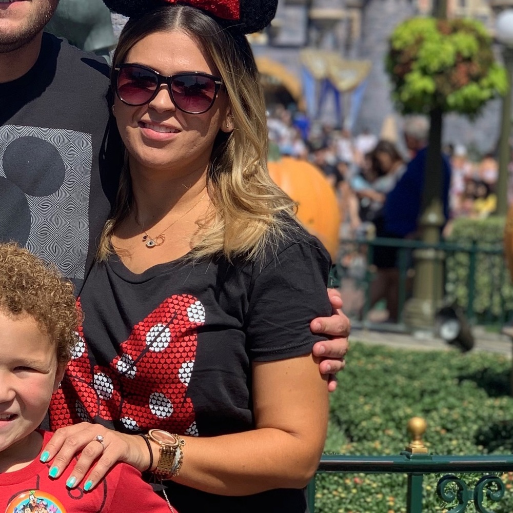 Disney woman’s tee.